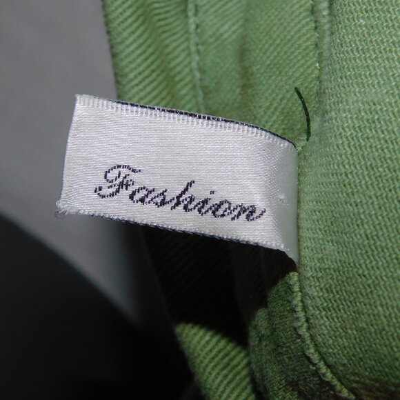 Mens L Green Denim Baby Fat Albert What's Up? Embroidered Long Sleeve Shirt - Picture 7 of 13